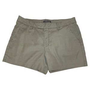 Anthropologie Level 99 Cindie Linen Tencel Blend Shorts - Size 30 - Burnt Olive